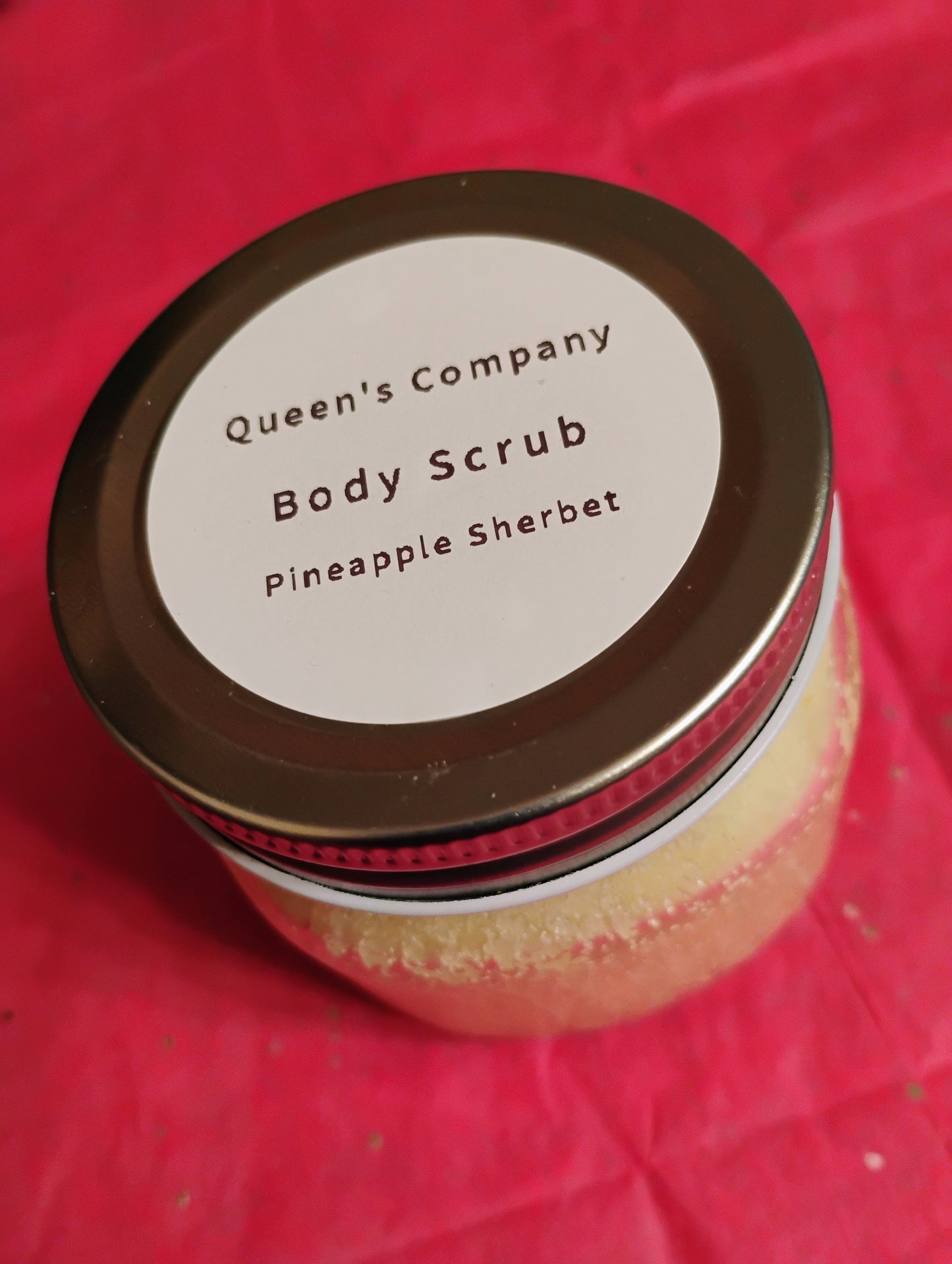 BODY SCRUB (8 OZ)- PINEAPPLE SHERBET