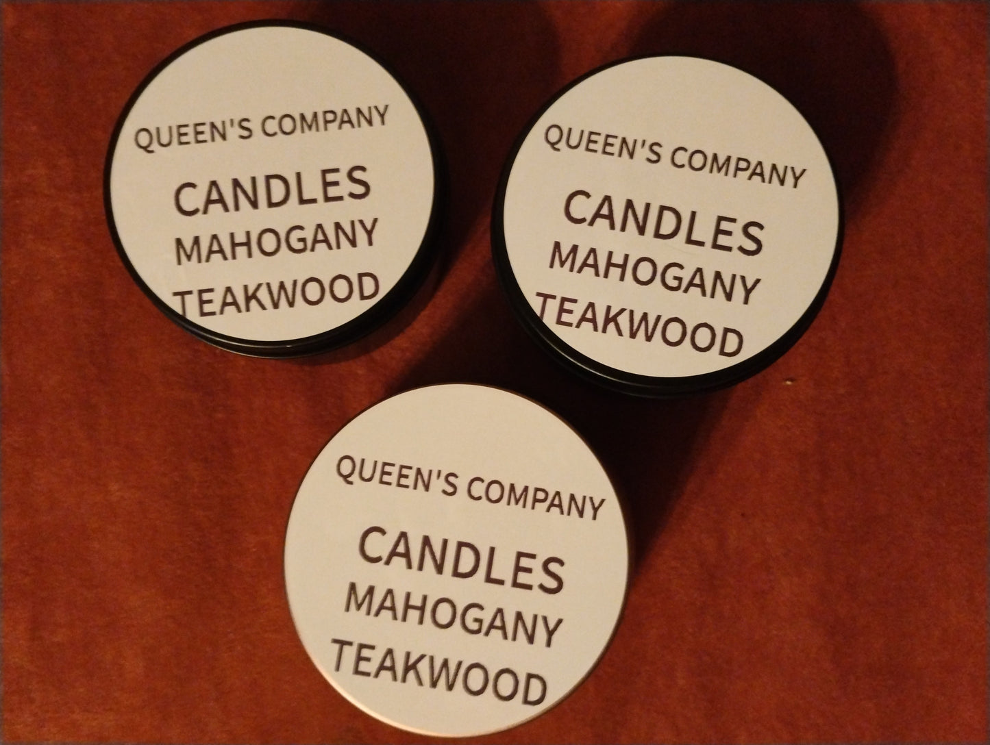 CANDLES (8 OZ)- MAHOGANY TEAKWOOD