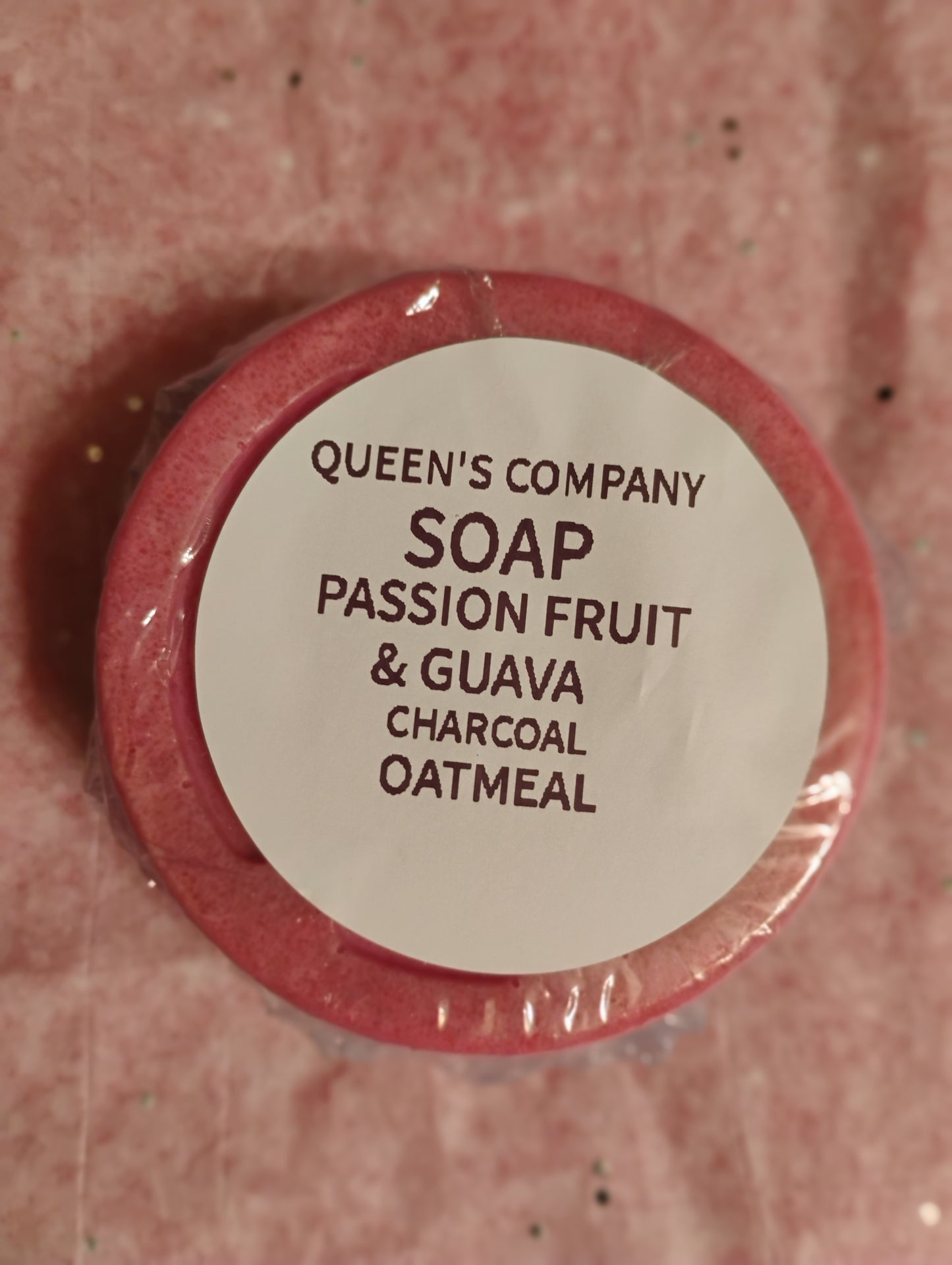 BAR SOAP- PASSION FRUIT & GUAVA CHARCOAL OATMEAL