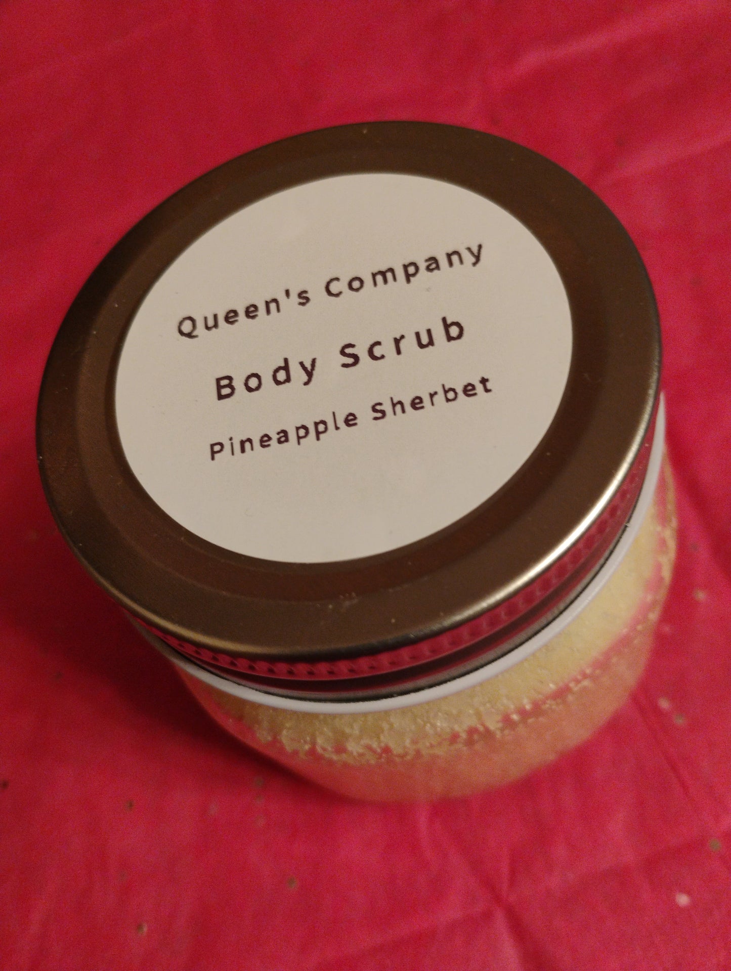 BODY SCRUB (8 OZ)- PINEAPPLE SHERBET